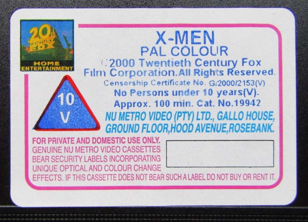 X-Men - Movie VHS Tape (2000)