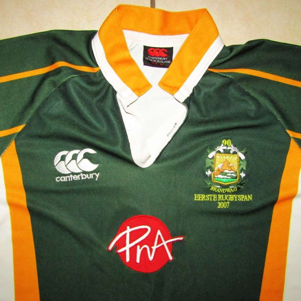 2007 Brandwag Eerste Span Number 3 Players Rugby Jersey