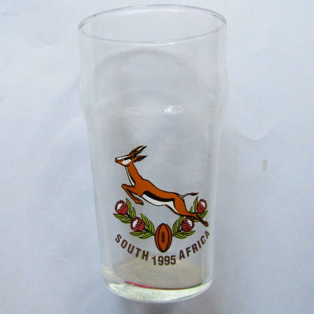 1995 Springbok Rugby Beer Glass