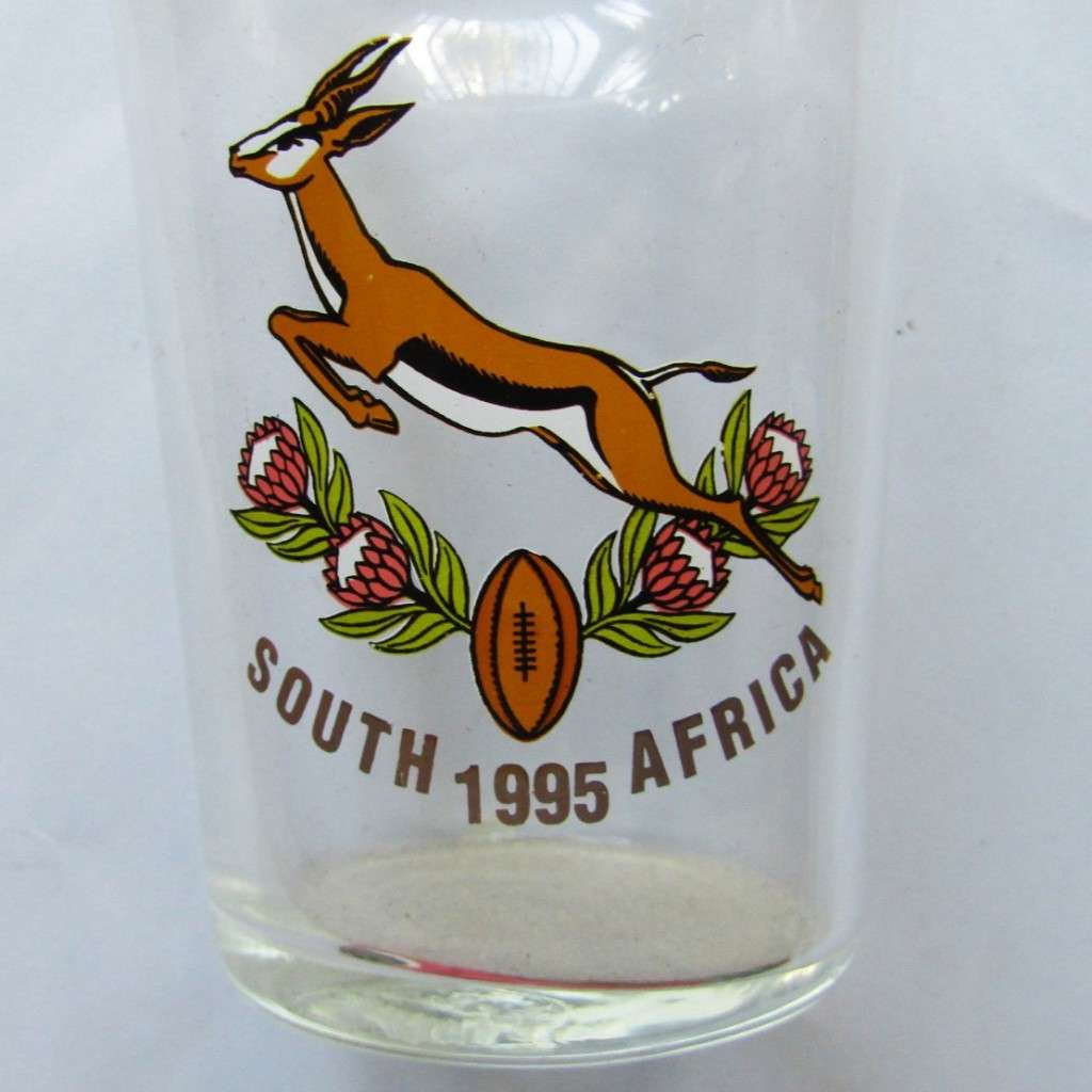 1995 Springbok Rugby Beer Glass