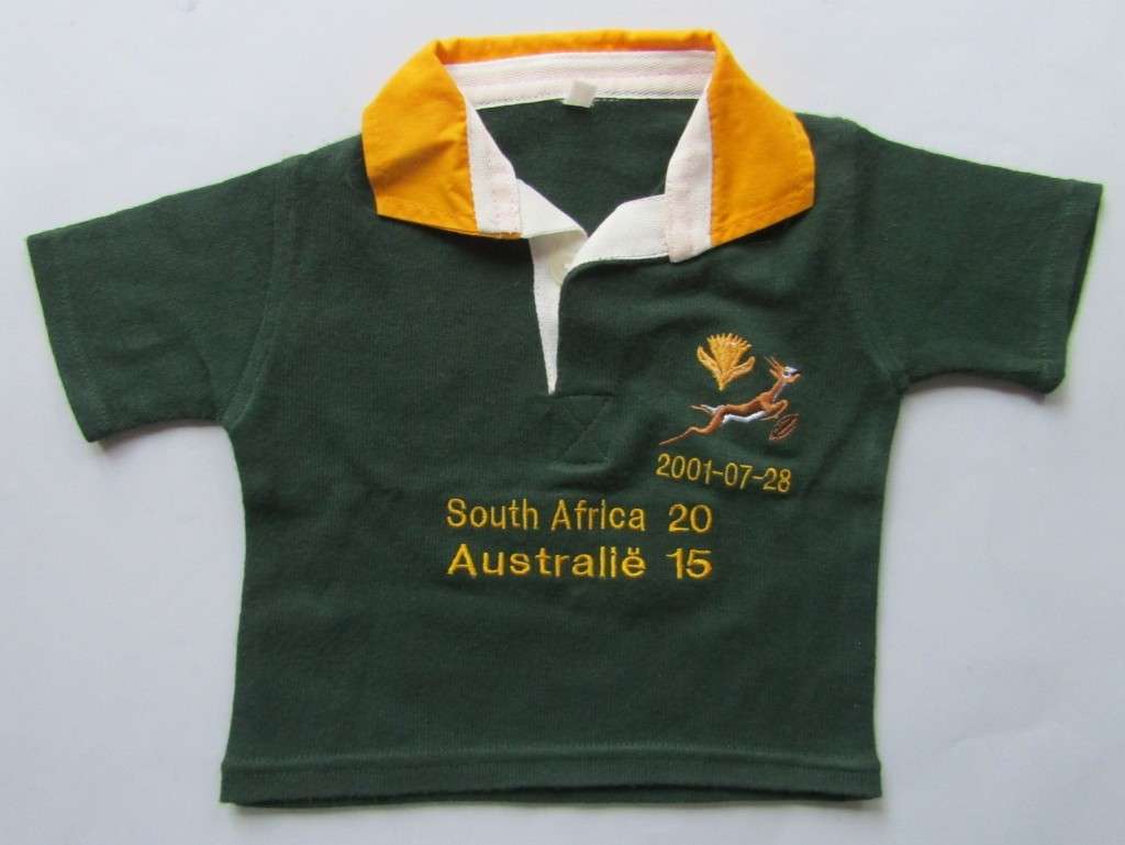2001 SA vs Australia Mini Springbok Rugby Jersey