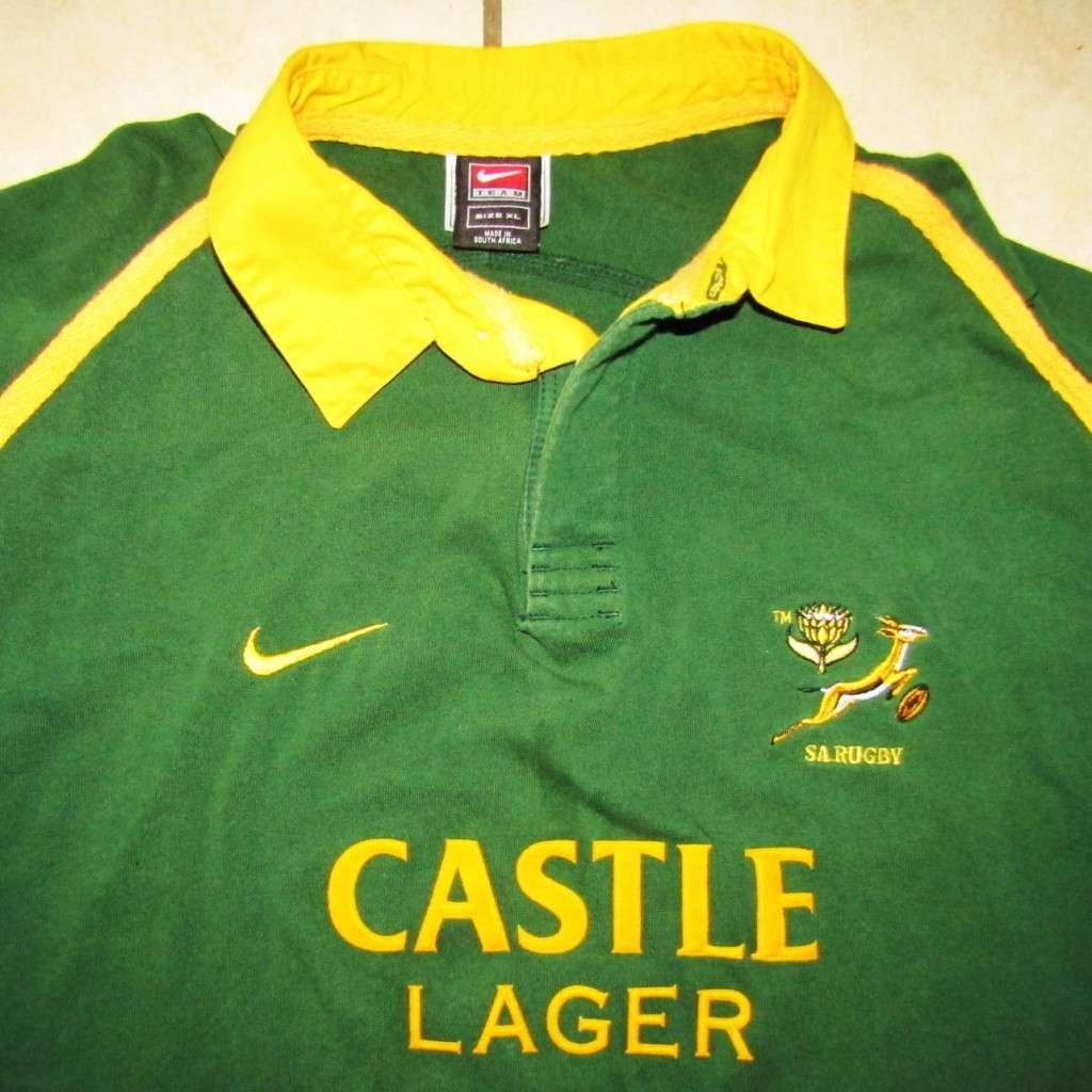 Old Nike Long Sleeve Springbok Rugby Jersey - XL Size
