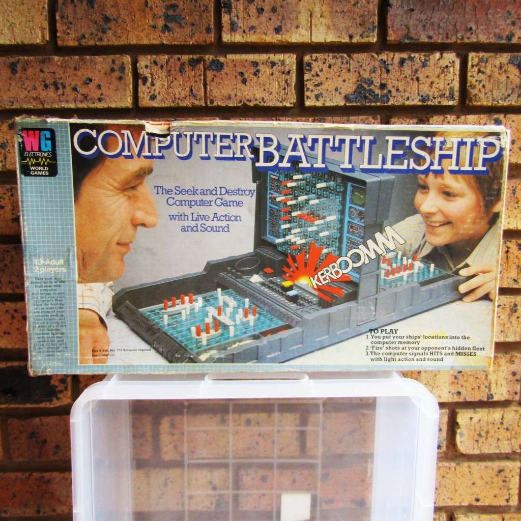 Vintage Computer Battleship Game in Original Box