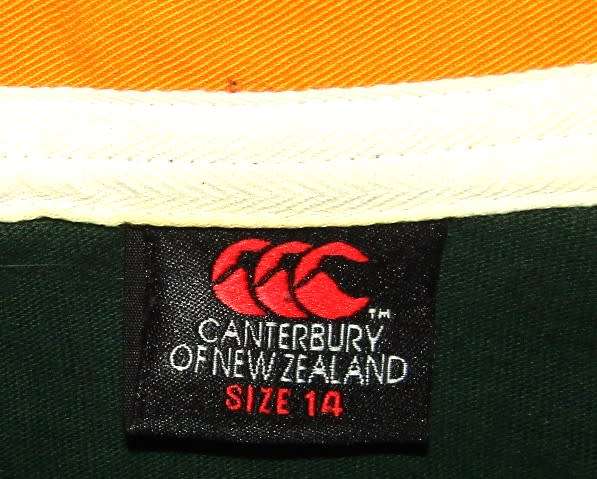 2007 World Cup Springbok Rugby Jersey - Size 14