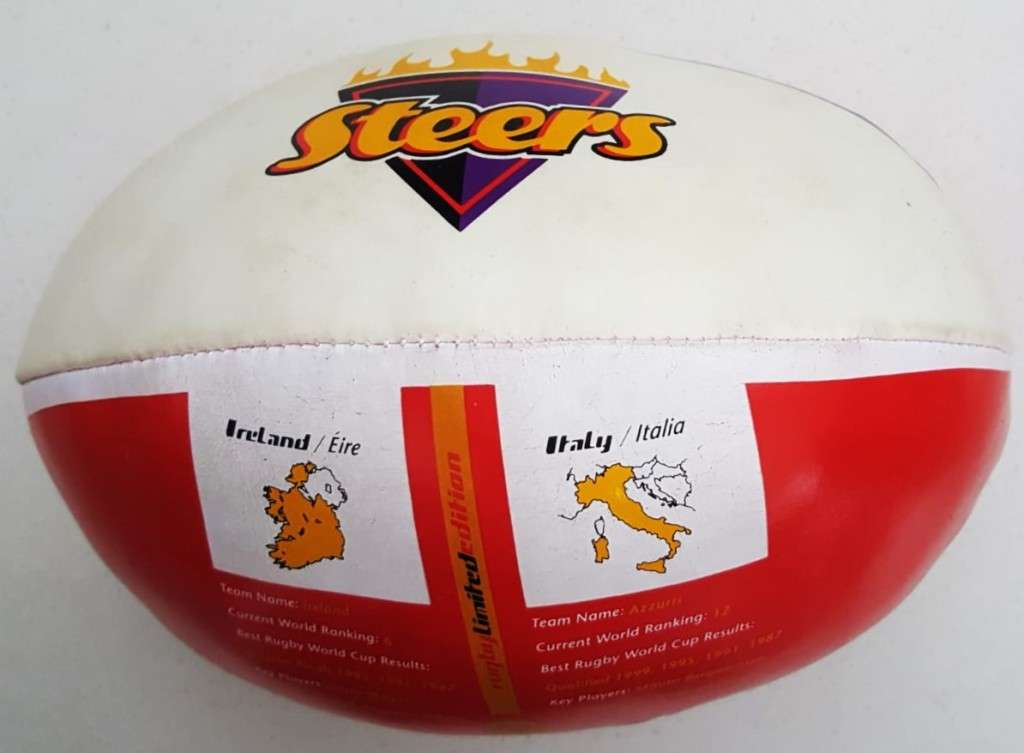 Old Coca Cola Mini World Cup Rugby Ball