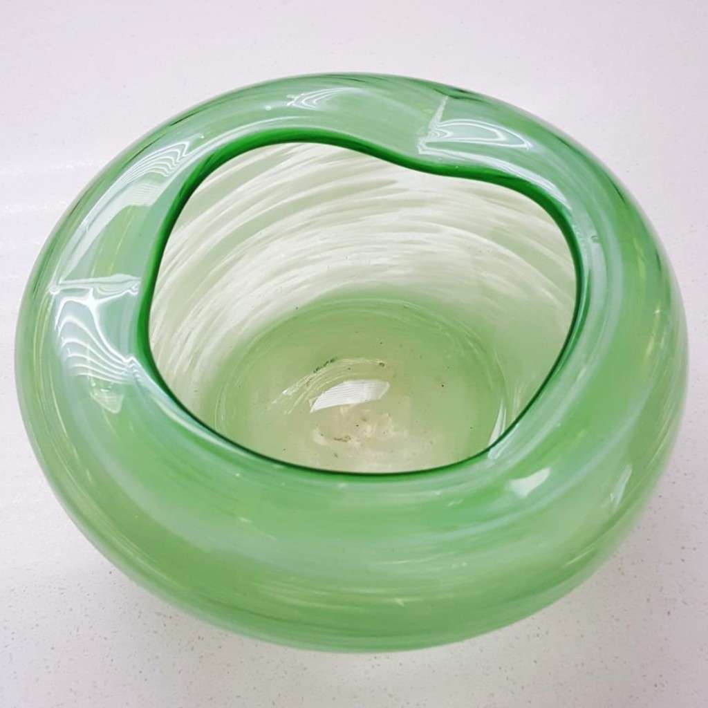 Old Green Murano Bowl