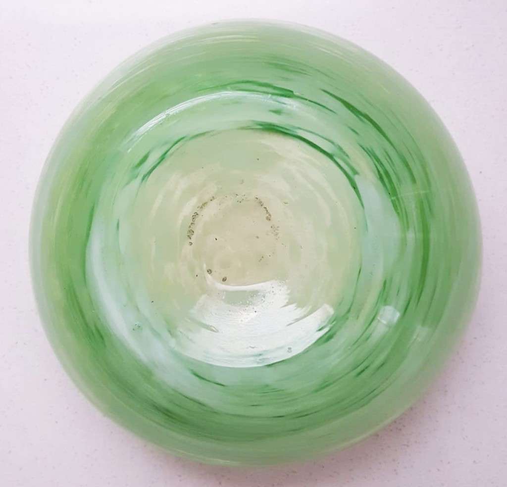 Old Green Murano Bowl