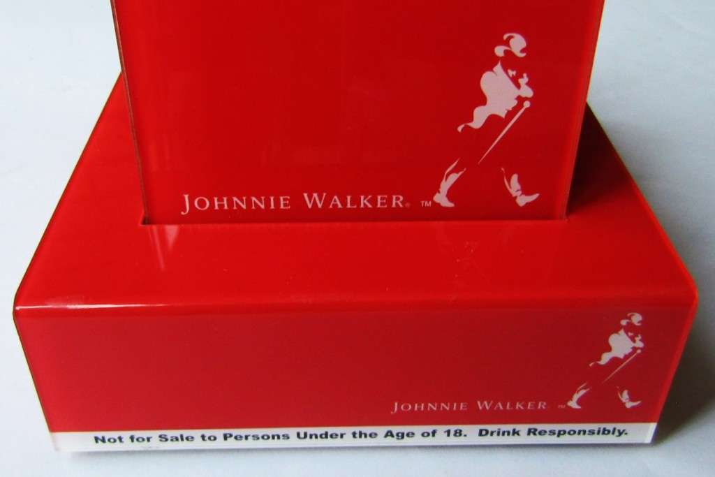 Johnnie Walker Whisky Display with 15 Bar Coasters