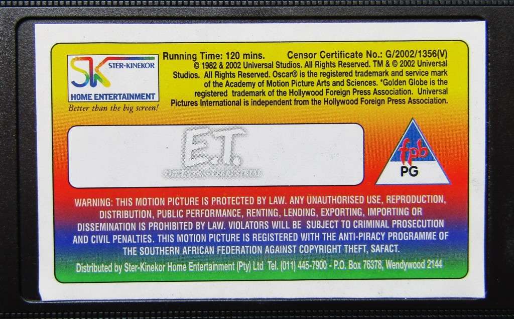 E.T. the Extra Terrestrial - Special Edition - Movie VHS Tape (2002)