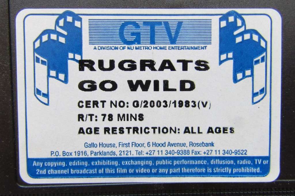 Rugrats Go Wild - Movie VHS Tape (2003)