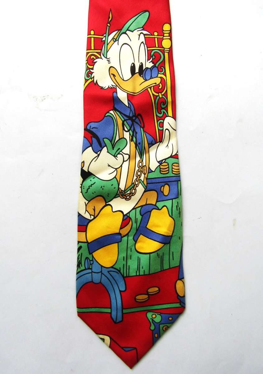 Walt Disney Donald Duck Cartoon Neck Tie