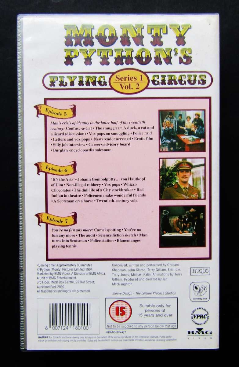 Monty Python`s Flying Circus - TV Series VHS Tape (1994)