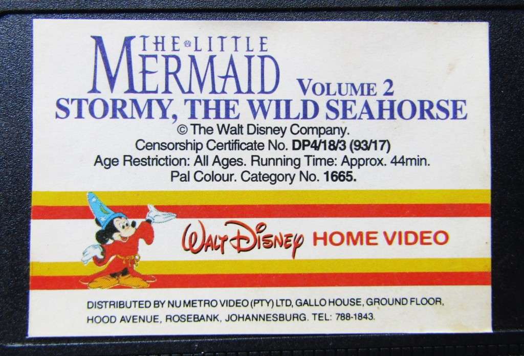 The Little Mermaid Volume 2 - Walt Disney VHS Video Tape (1993)