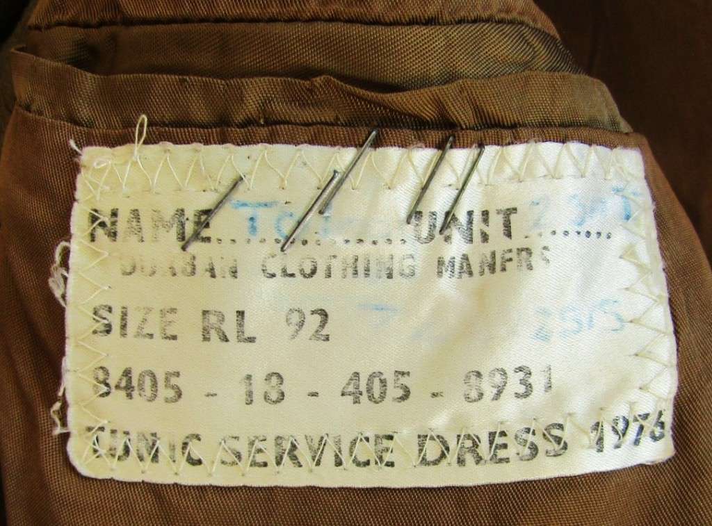 1976 SADF Army Tunic Jacket