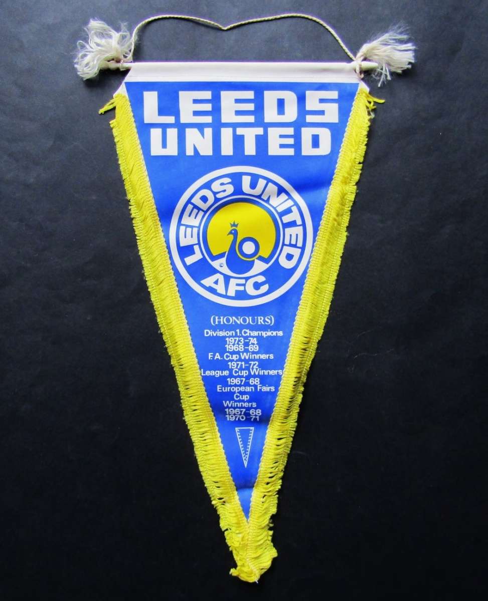 1982 Leeds United Football Club Pennant Flag