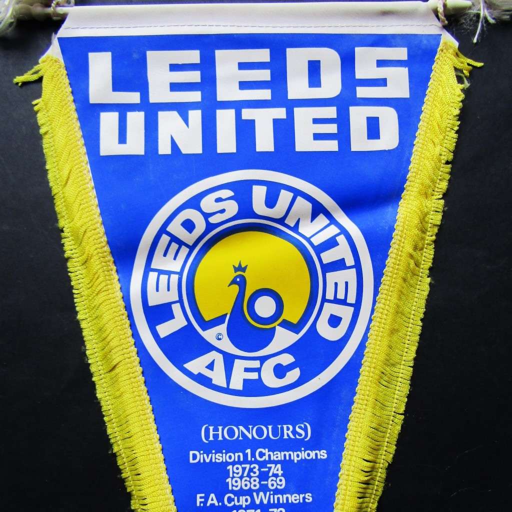1982 Leeds United Football Club Pennant Flag