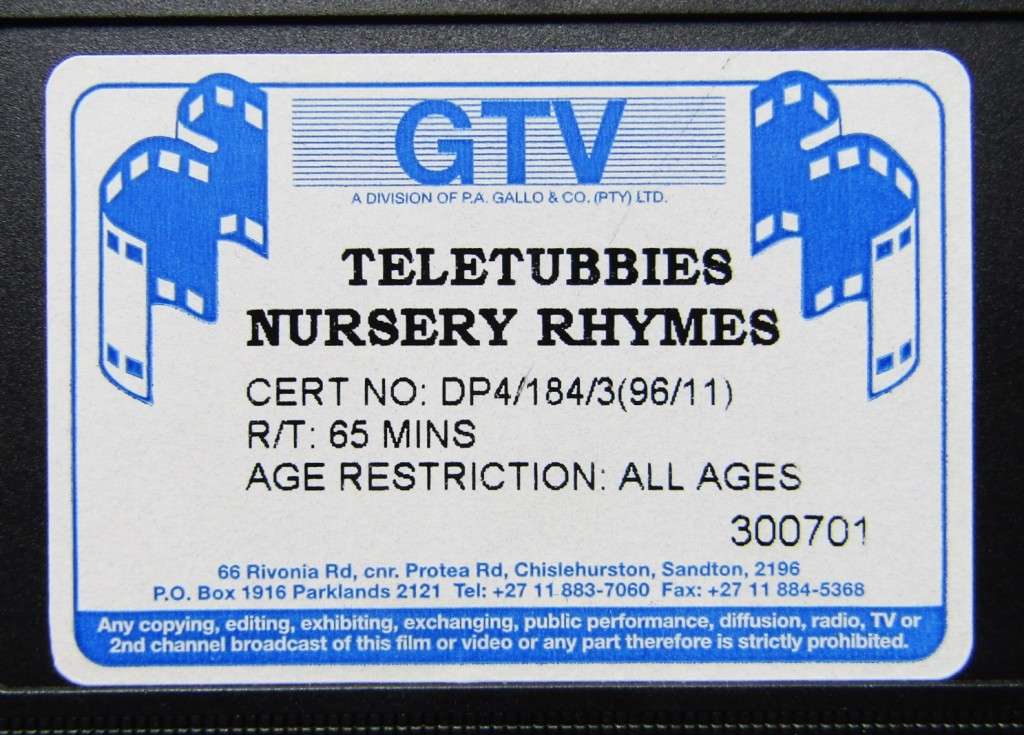 Teletubbies - Nursery Rhymes - VHS Video Tape (1996)