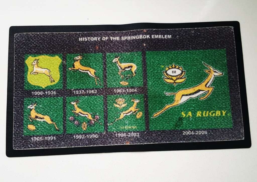 History of Springbok Rugby Bar  Mat