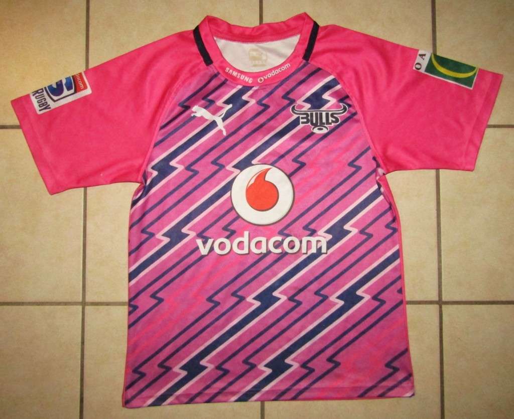 Old Bulls Pink Super Rugby Jersey - Medium Size