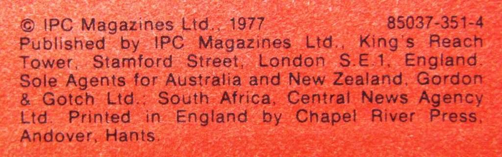 1977 Scorcher Annual