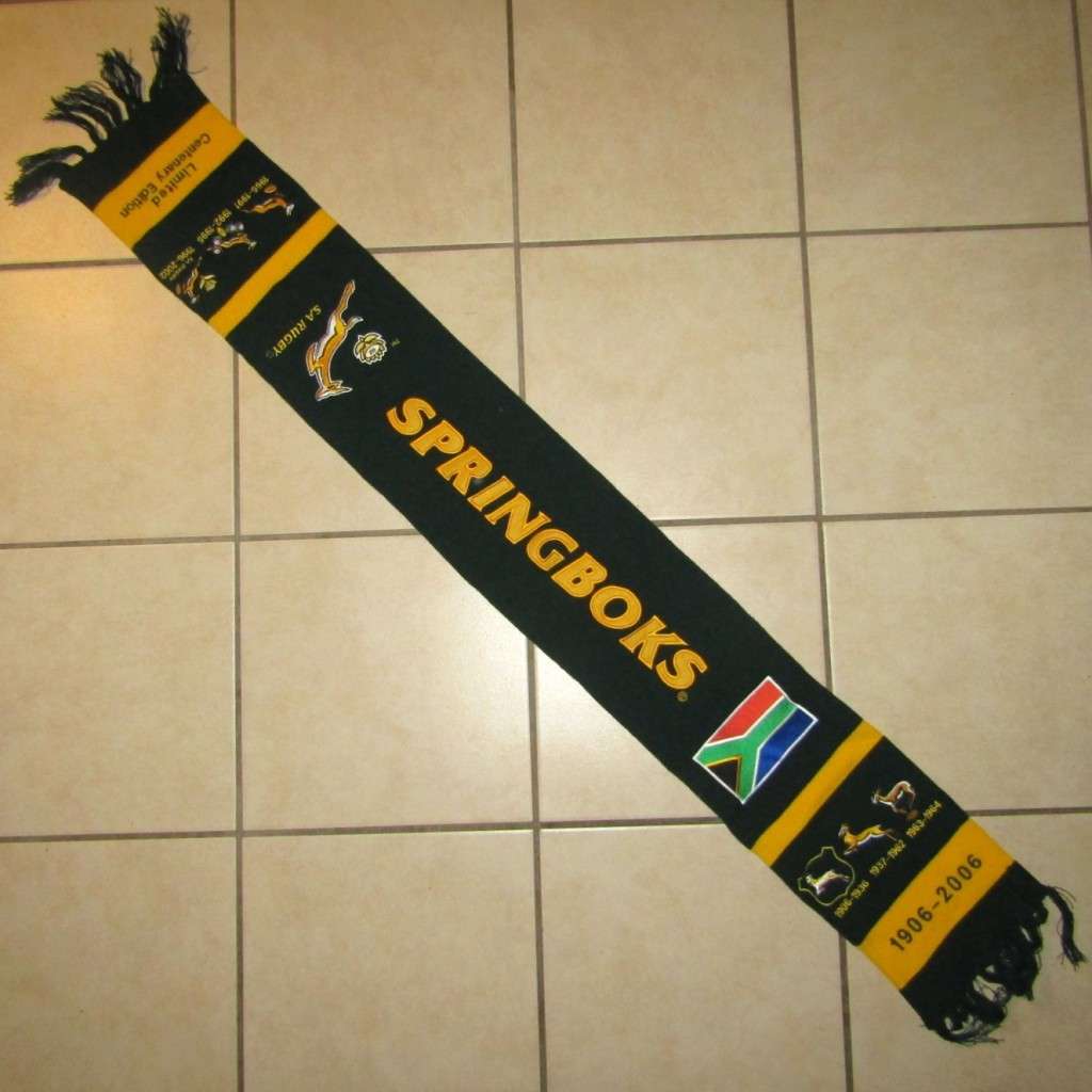 2006 Limited Centenary Edition Springbok Rugby Scarf