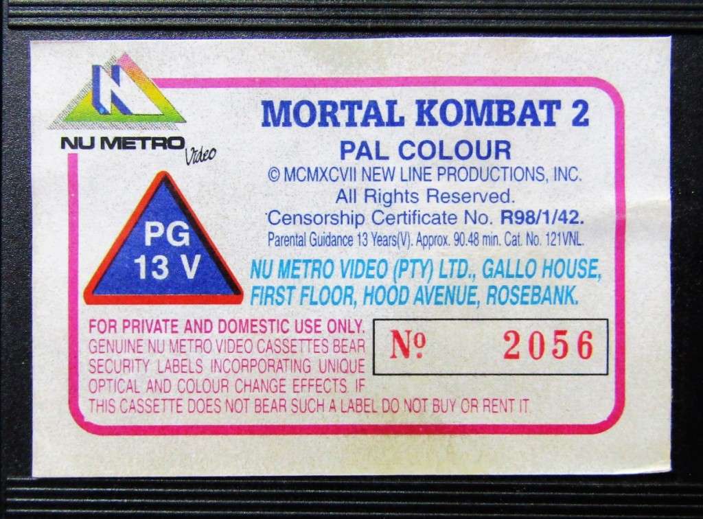 Mortal Kombat: Annihilation - Movie VHS Tape (1998)
