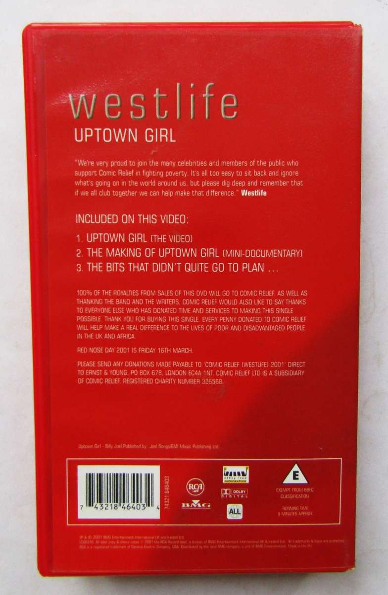 Westlife - Uptown Girl - VHS Video Tape (2001)