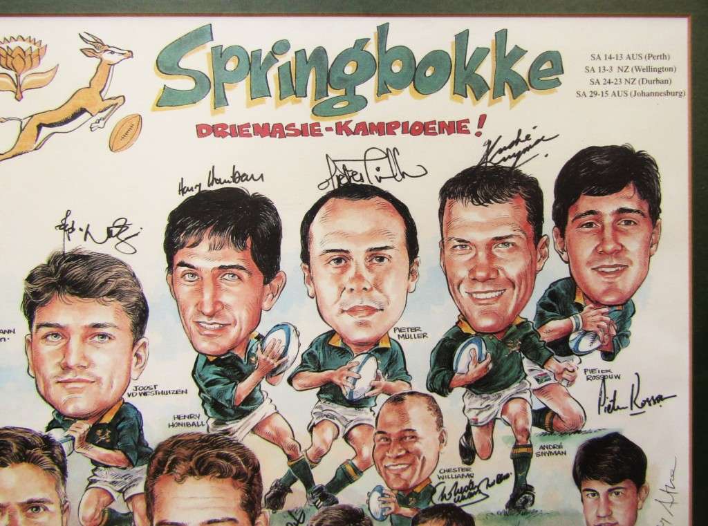 1998 Tri Nations Champions - Limited Edition Springbok Rugby Framed Display