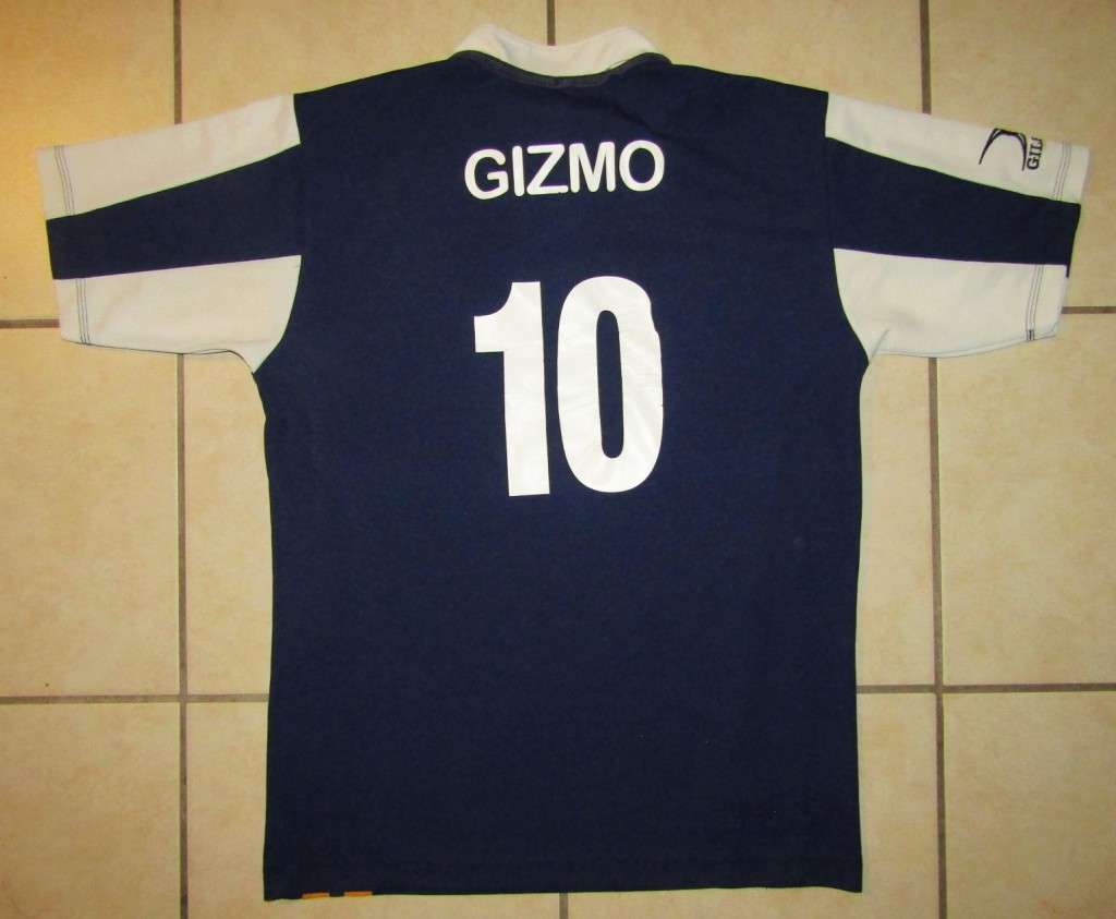2007 Gizmo Number 10 Players Rugby Jersey