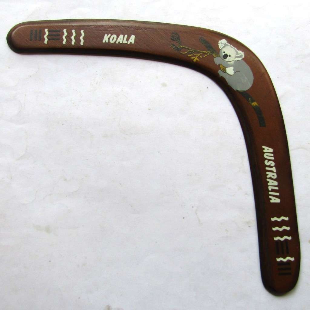 Old Australia Wooden Boomerang