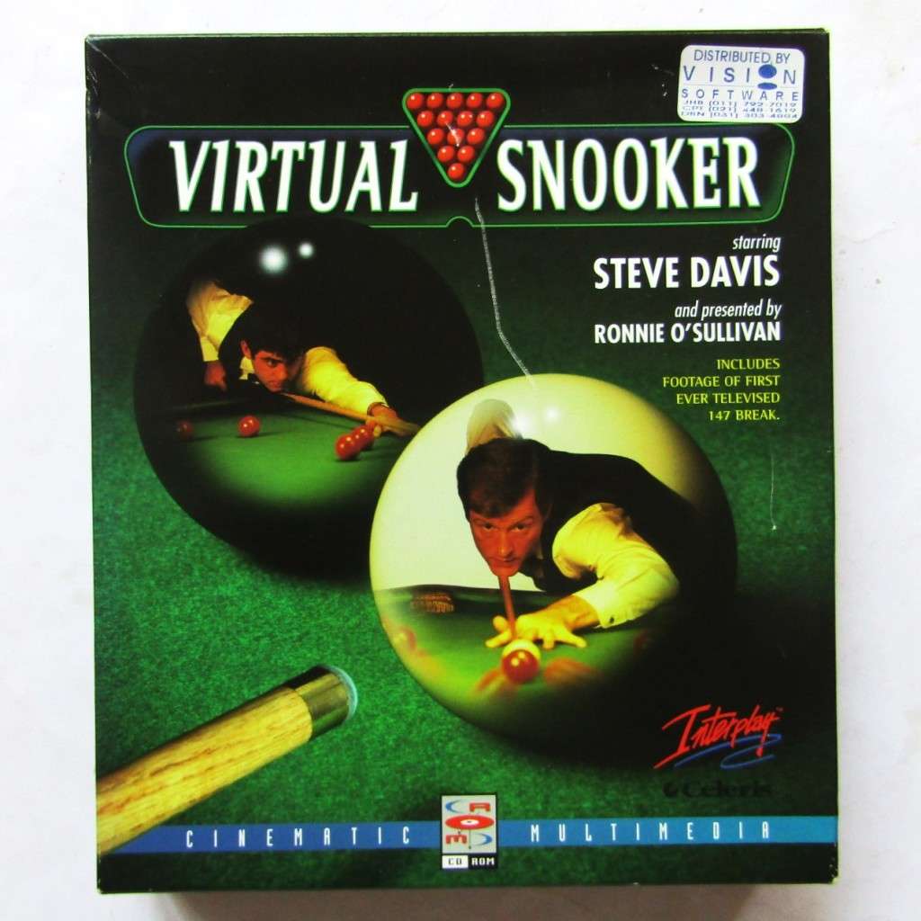 Virtual Snooker - Big Box PC Game (1995)