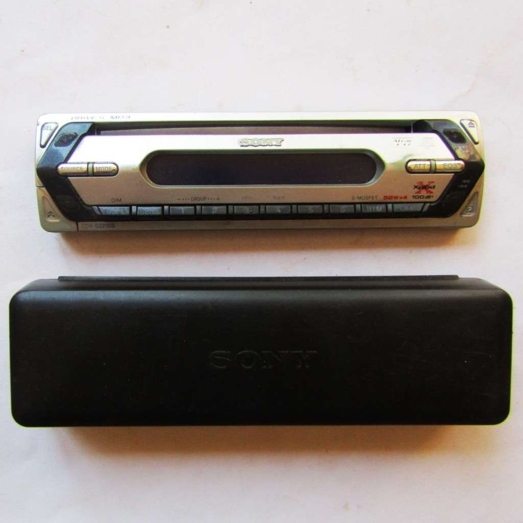 Old Sony Car Radio Face with Case
