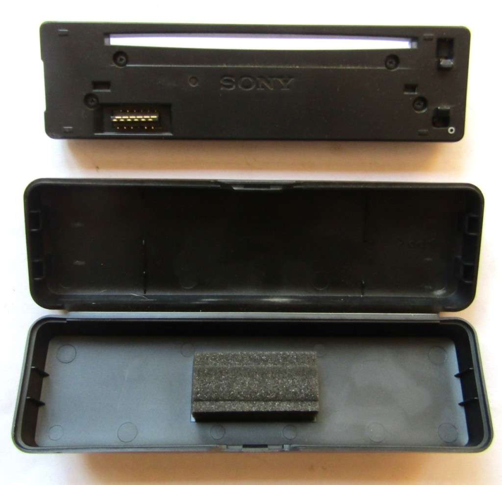 Old Sony Car Radio Face with Case