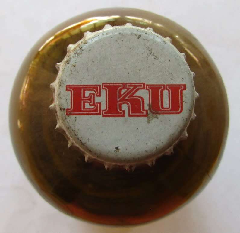 Old German EKU Weizen 500ml Beer Bottle with Cap