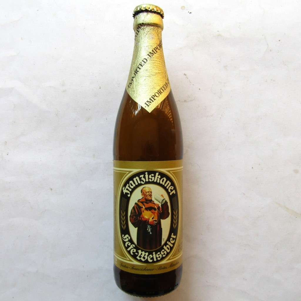 Old Franziskaner 500ml Beer Bottle with Cap