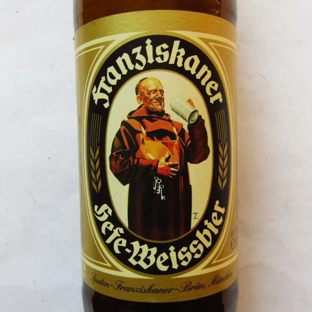 Old Franziskaner 500ml Beer Bottle with Cap