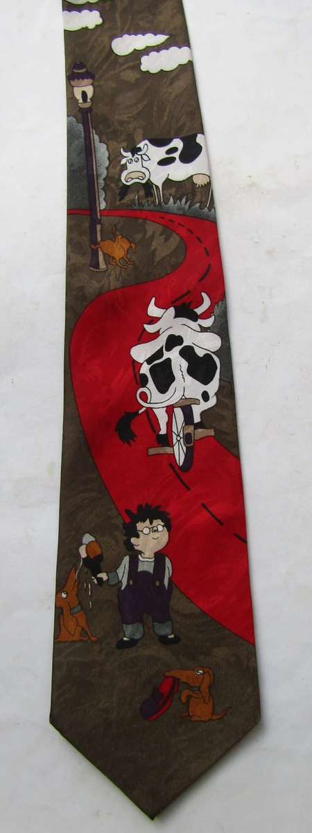Gold City Hand Made Cartoon Neck Tie