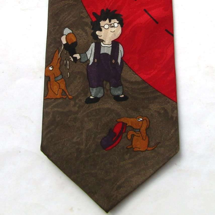 Gold City Hand Made Cartoon Neck Tie