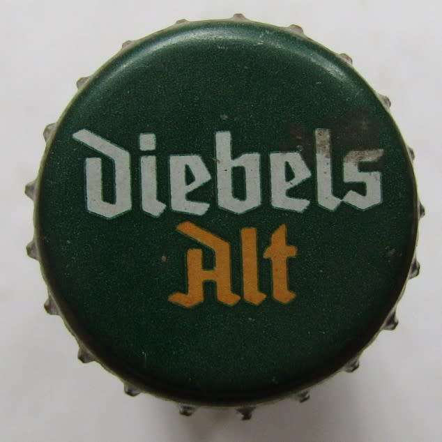 Old German Diebels Alt 330ml Beer Bottle with Cap