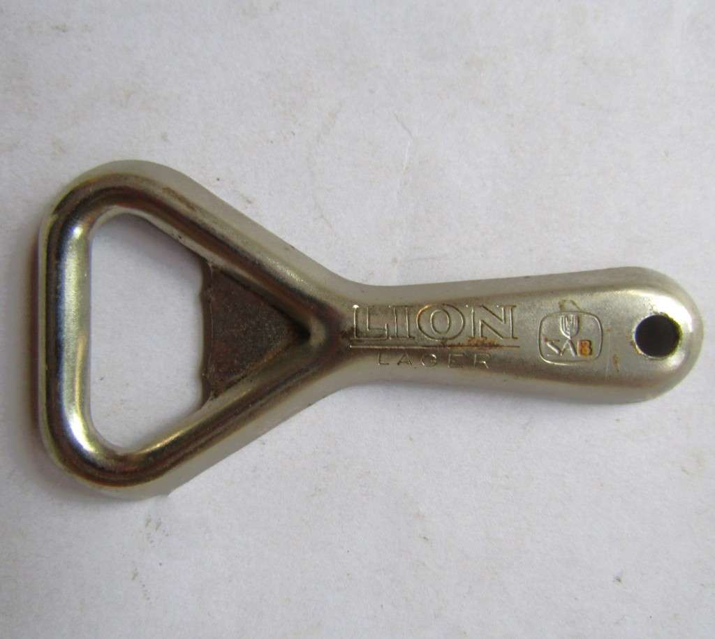 Vintage Lion Lager Metal Bottle Opener
