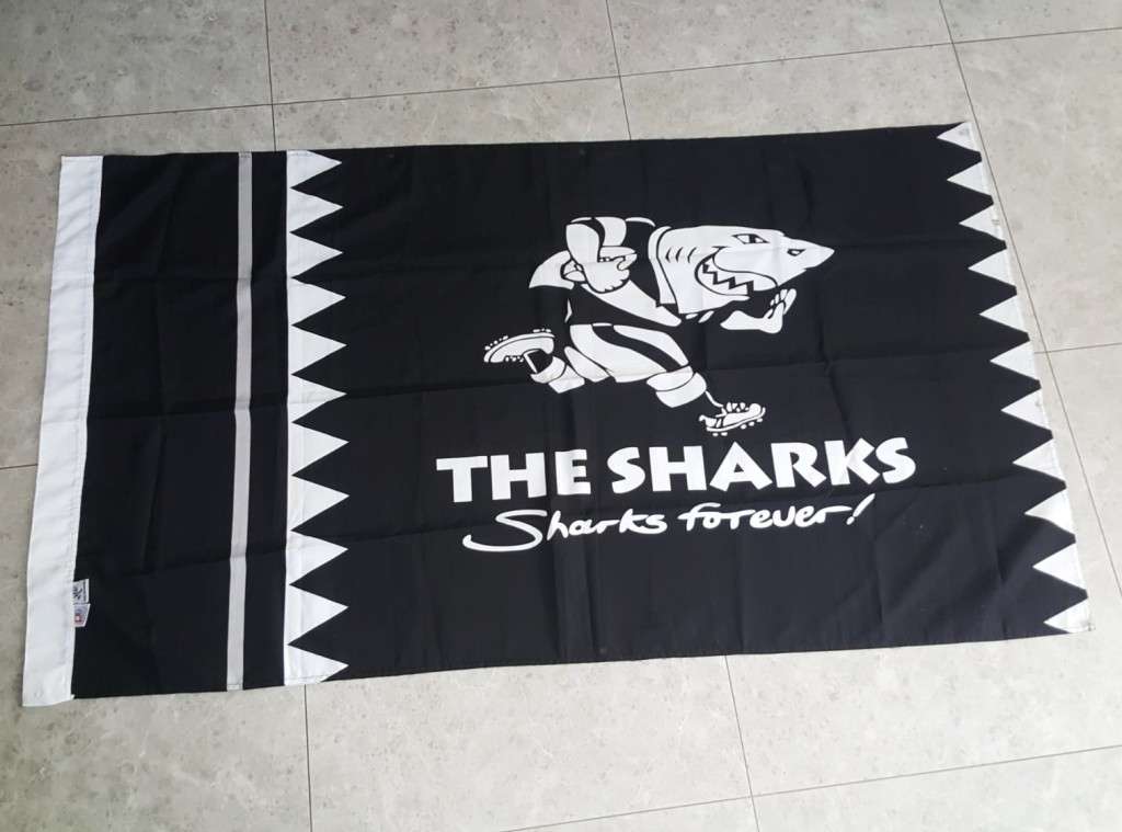 Old Sharks Rugby Flag