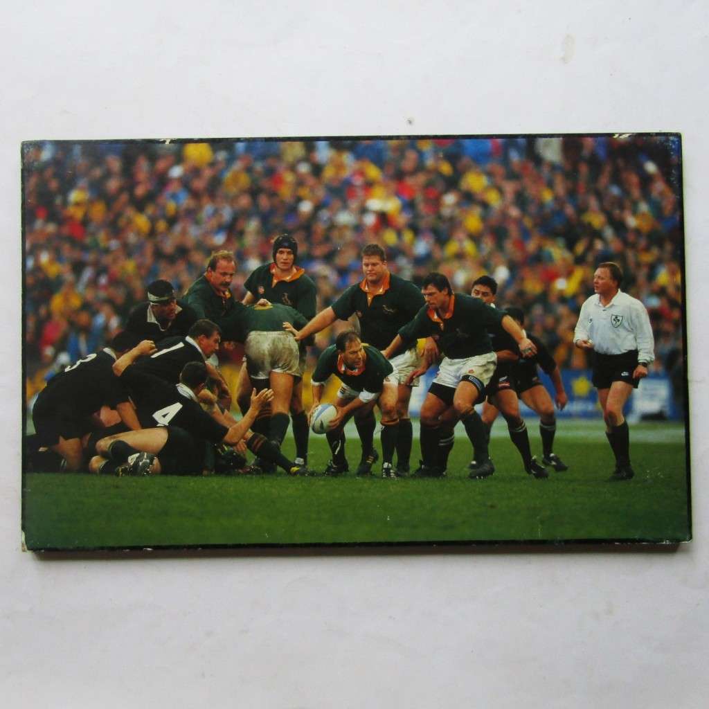 90`s Springboks vs All Blacks Rugby Hardboard Image