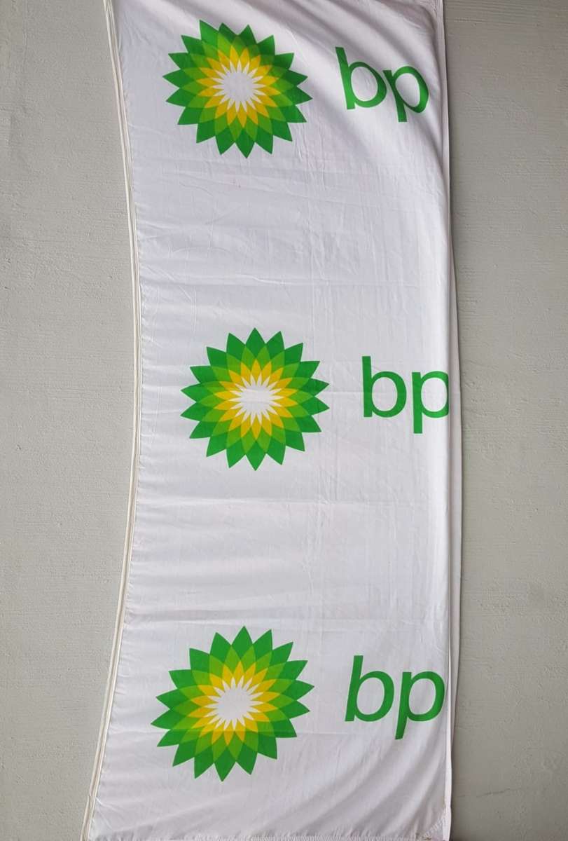 Large BP Petrol Advertising Banner