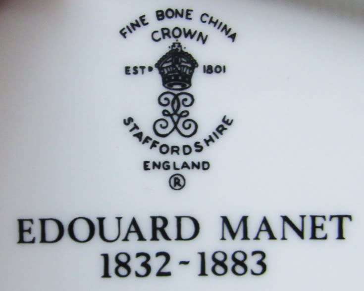 Old Edouard Manet Painting Display Plate - Made in England