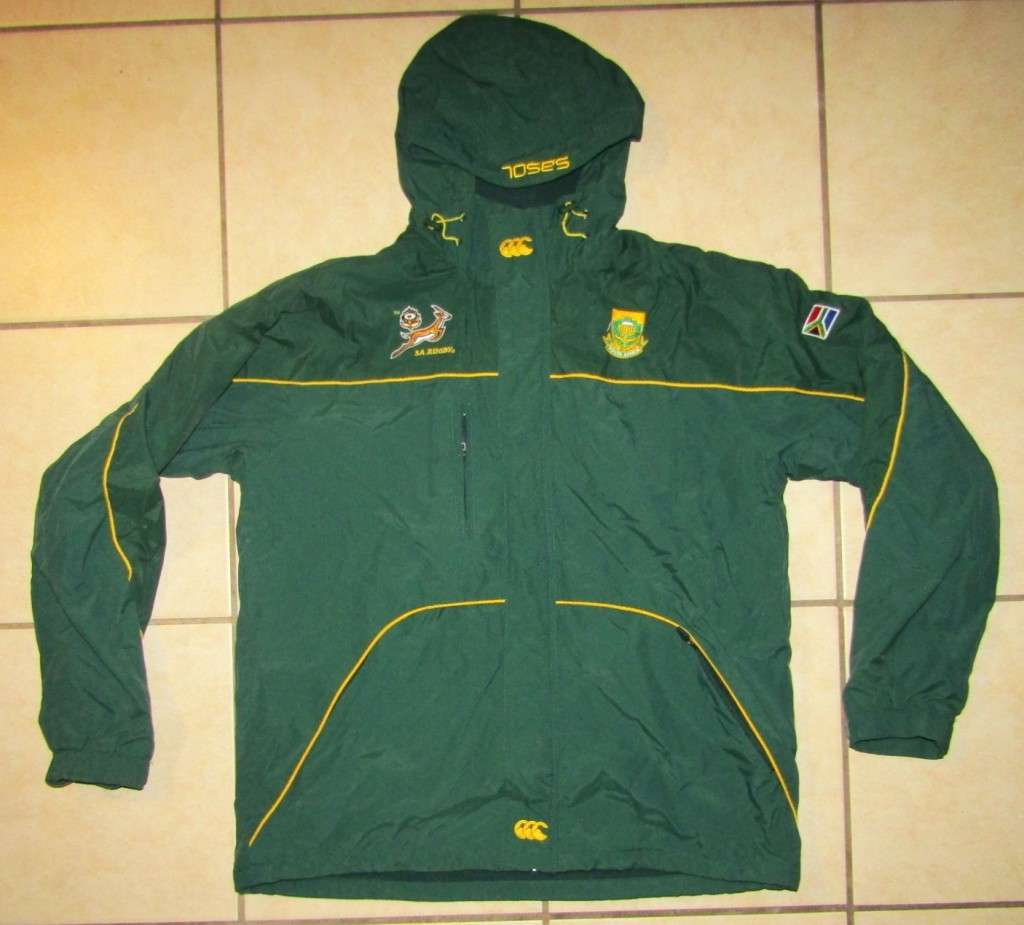 Canterbury Springbok Rugby Hooded Jacket - Large Size