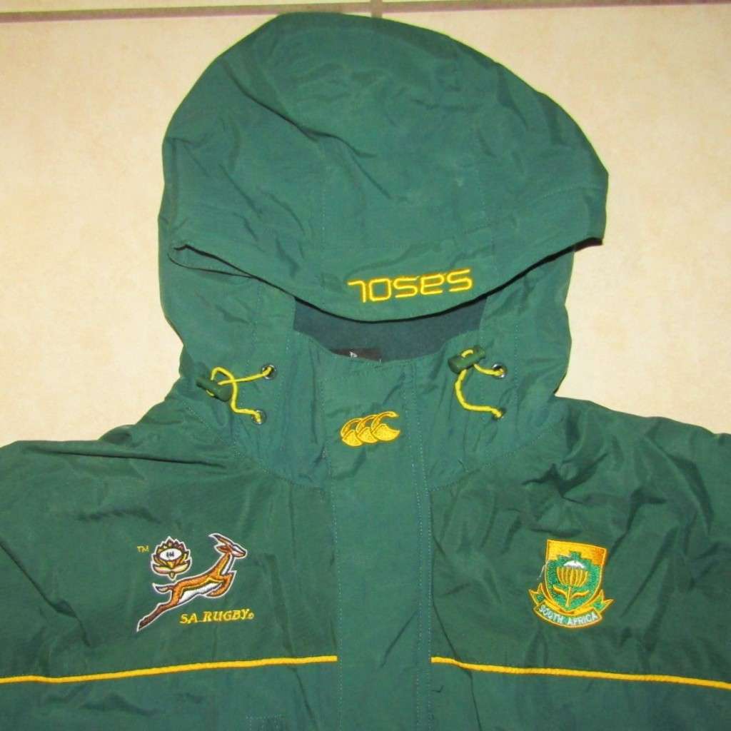 Canterbury Springbok Rugby Hooded Jacket - Large Size