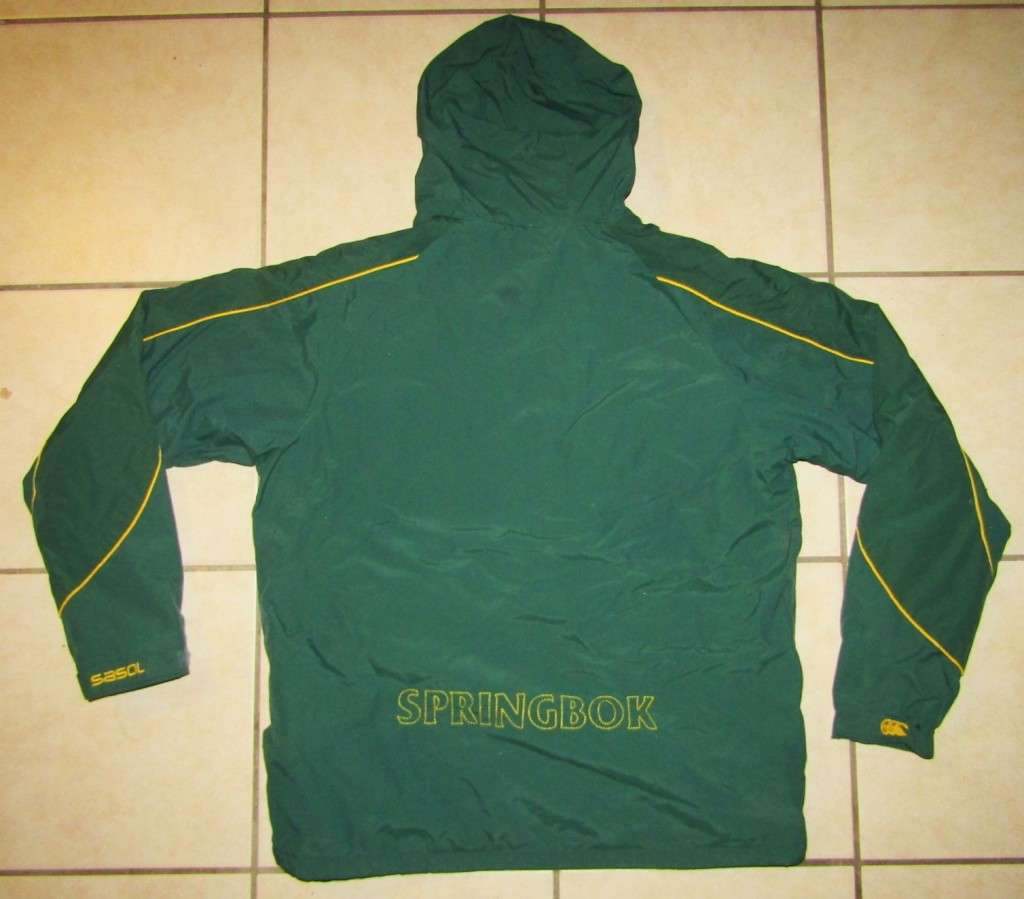 Canterbury Springbok Rugby Hooded Jacket - Large Size