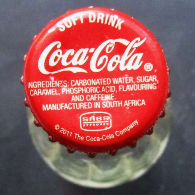 Lot of 4 Old Coca Cola Glass Bottles