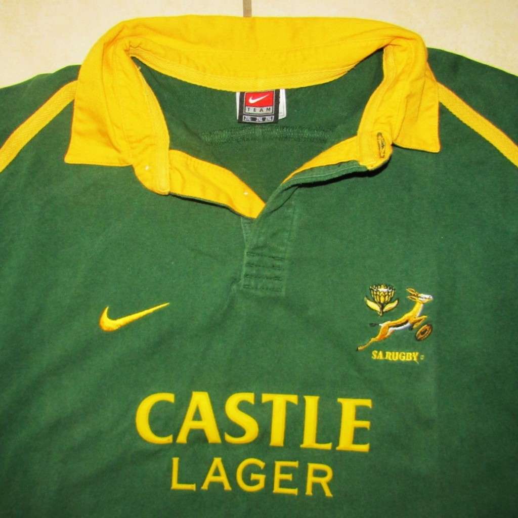Old Nike Long Sleeve Springbok Rugby Jersey - Size 2XL