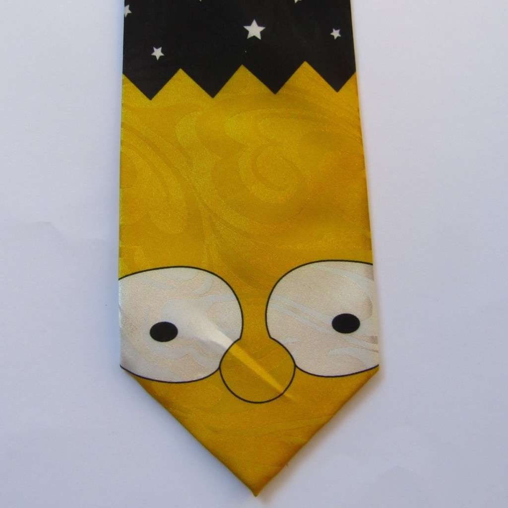 Gold City Hand Made Bart Simpson Neck Tie